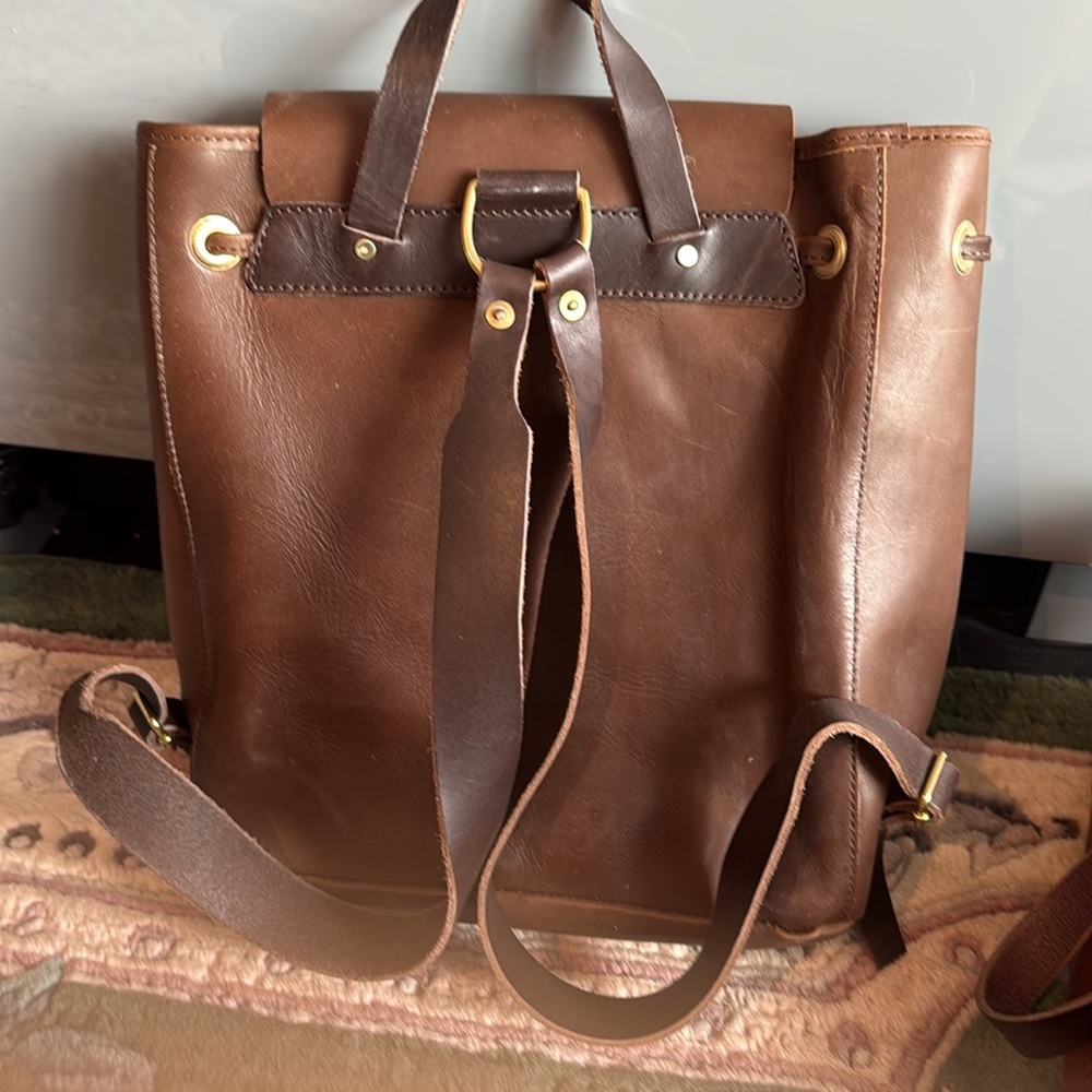 Wp Standards Brown Leather Backpack - image 2